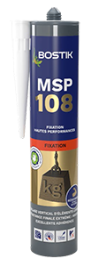 Mastic Colle MSP108 BOSTIK Blanc 290ml f Blanc 290ml fixation hautes performances MS Polymères